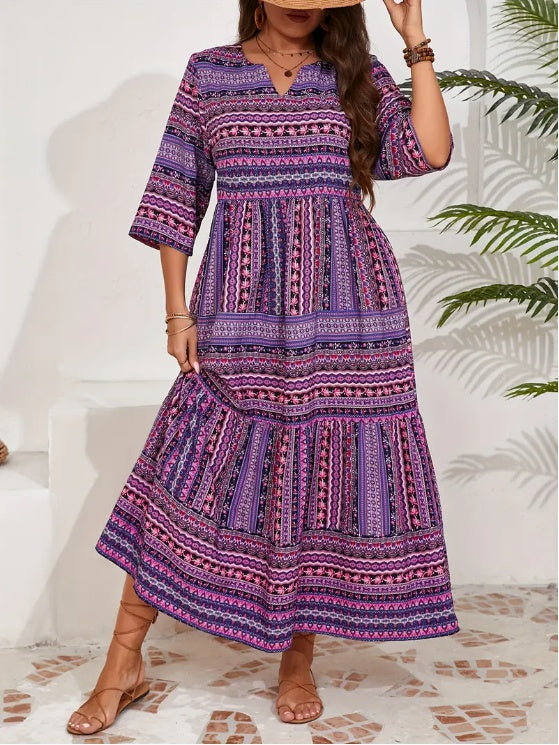 Plus Size All Over Print