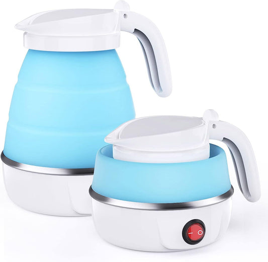 Foldable Electric Kettle, Camping Kettle, Mini Travel Kettle, Silicone Electric Water Boiler.