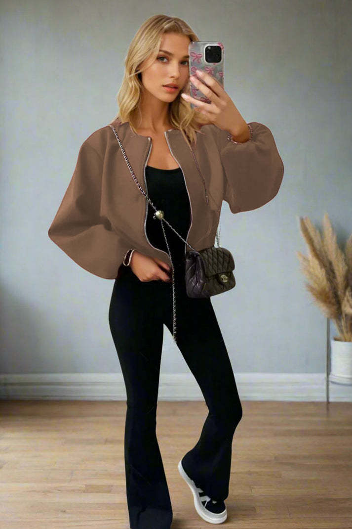 Women Stylish Zip Up