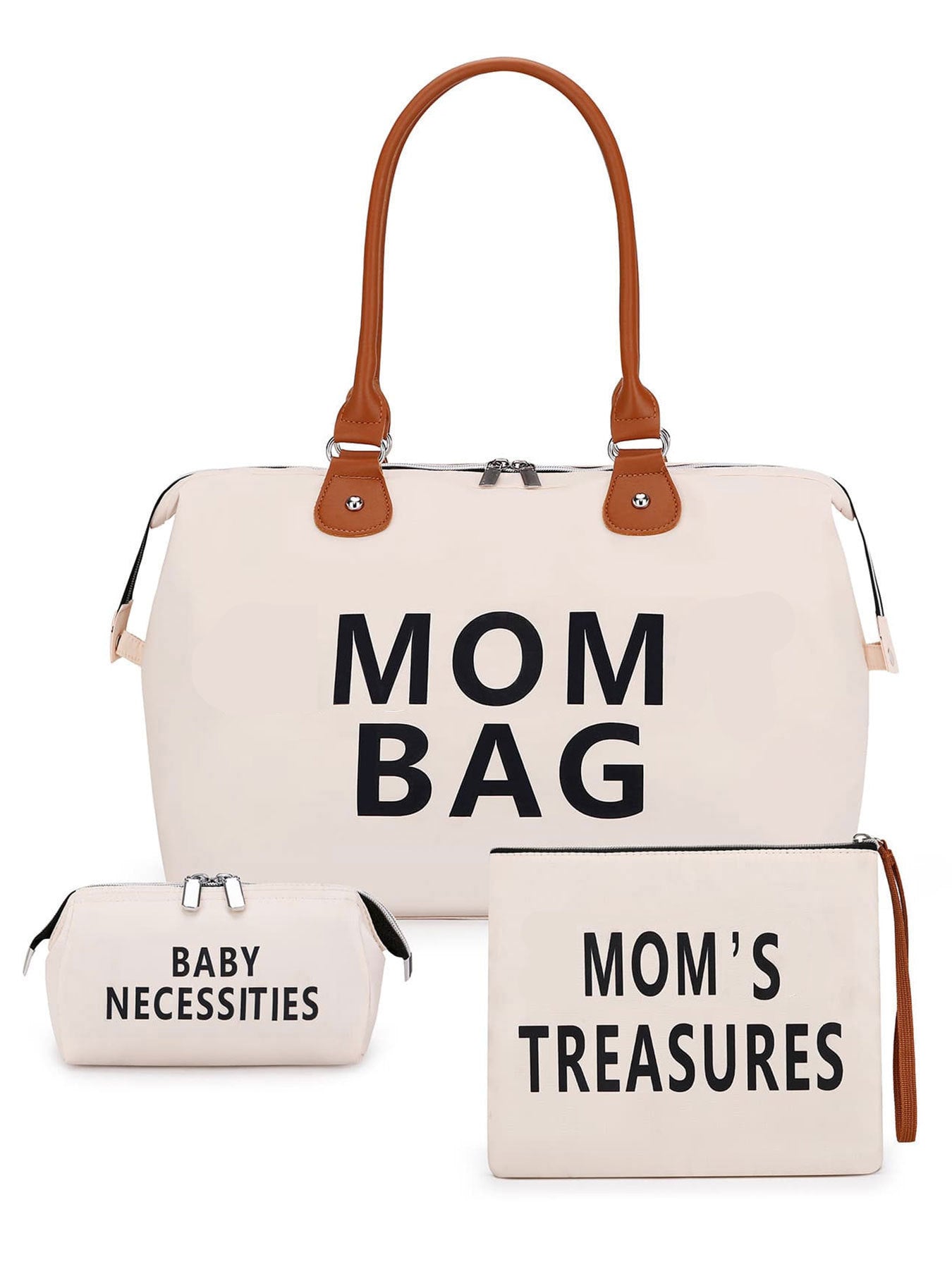 Weekender Bag, Travel Duffel Bag For Women, Traveling Mom Bag ,3Pcs Set