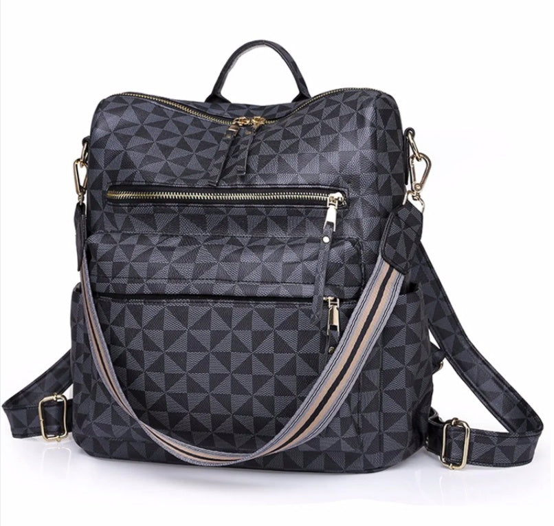 Women's University Shoulder Bag Leather Travel Fashion Convertible Large