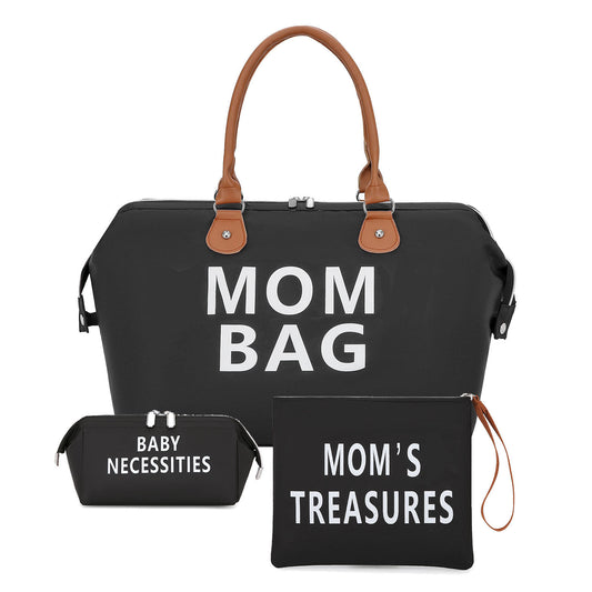 Weekender Bag, Travel Duffel Bag For Women, Traveling Mom Bag ,3Pcs Set