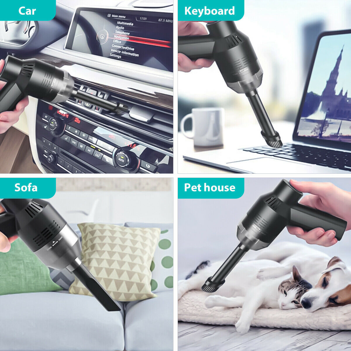 Vacuum Cleaner USB Keyboard Cordless Computer Cleaners Rechargeable
