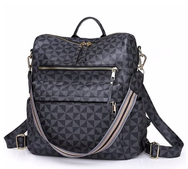 Women's University Shoulder Bag Leather Travel Fashion Convertible Large