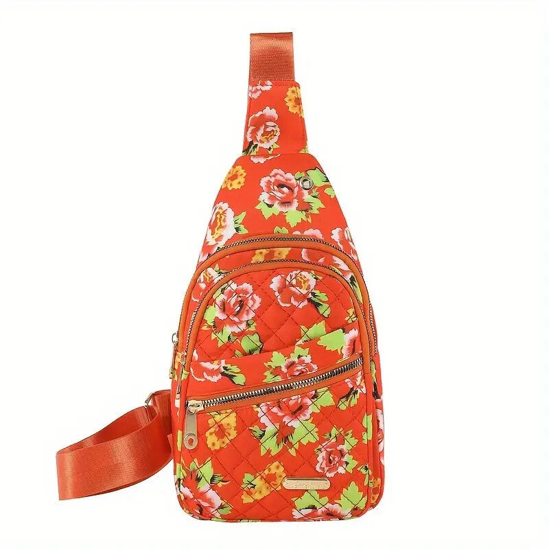 Crossbody Sling Bag - Adjustable Strap, Zip Closure, Perfect For Travel, Sports & Hiking