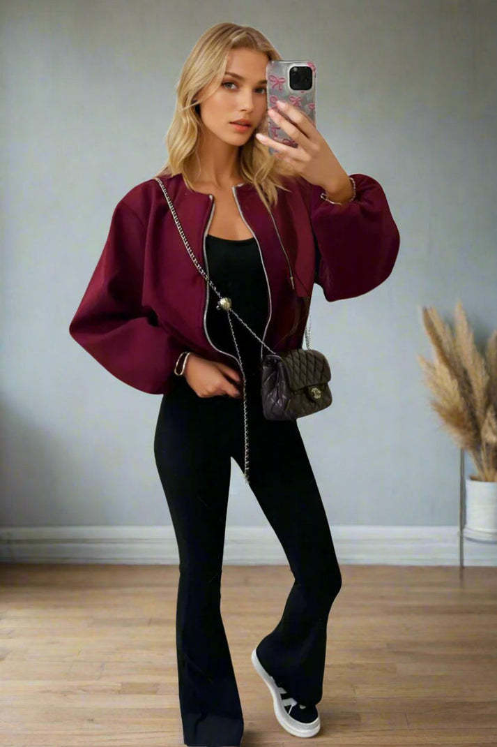 Women Stylish Zip Up