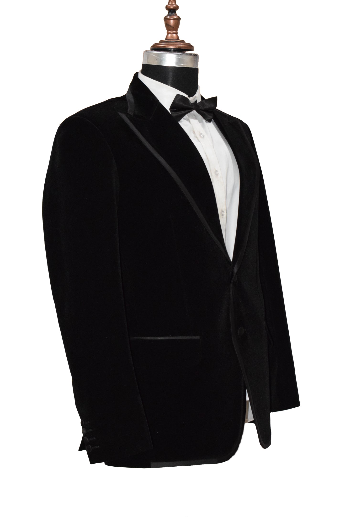 Men Black Velvet Smoking Jacket