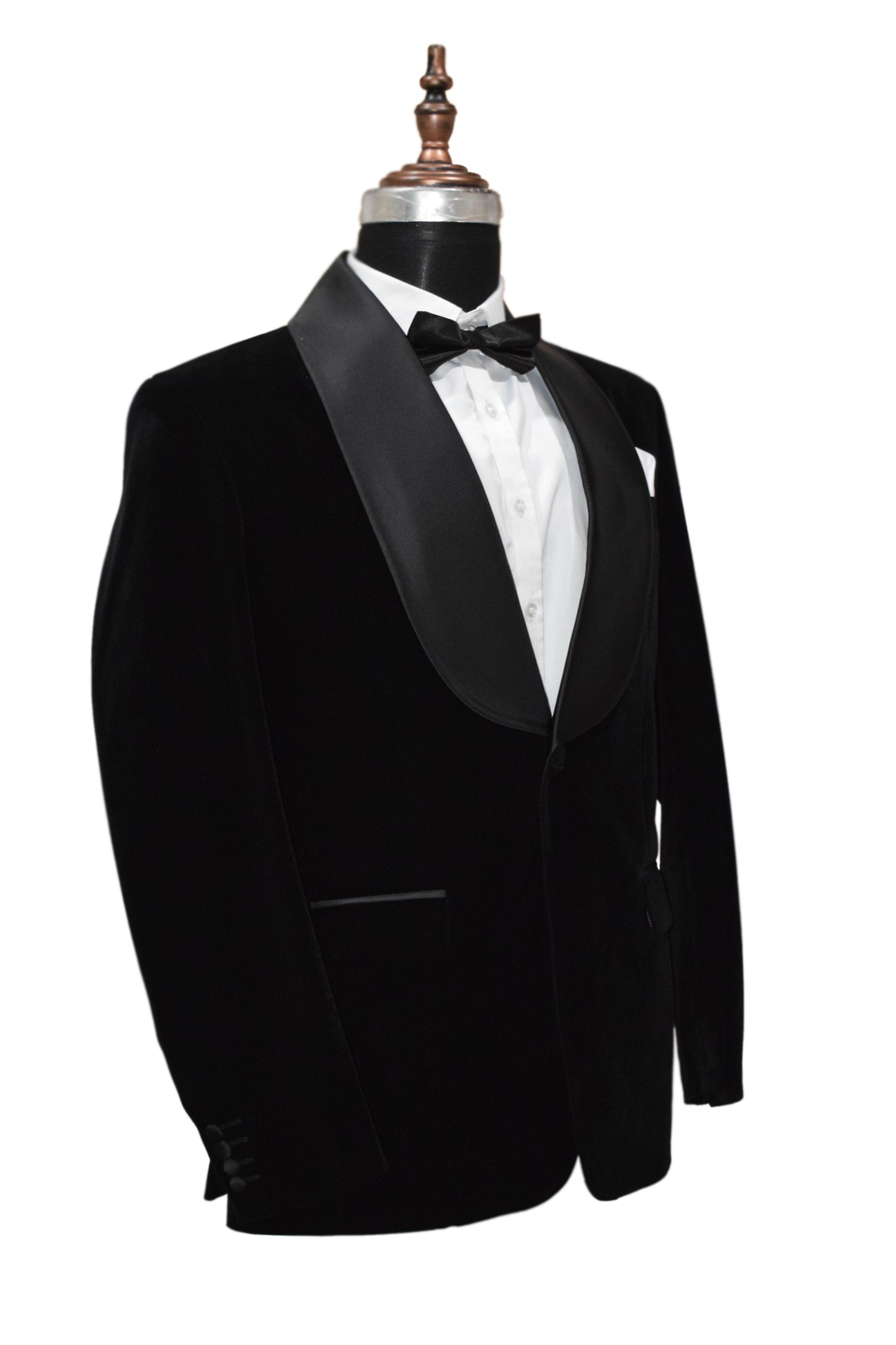 Men Black Velvet Smoking Jacket Classic Style for Perfect for Formal Nights
