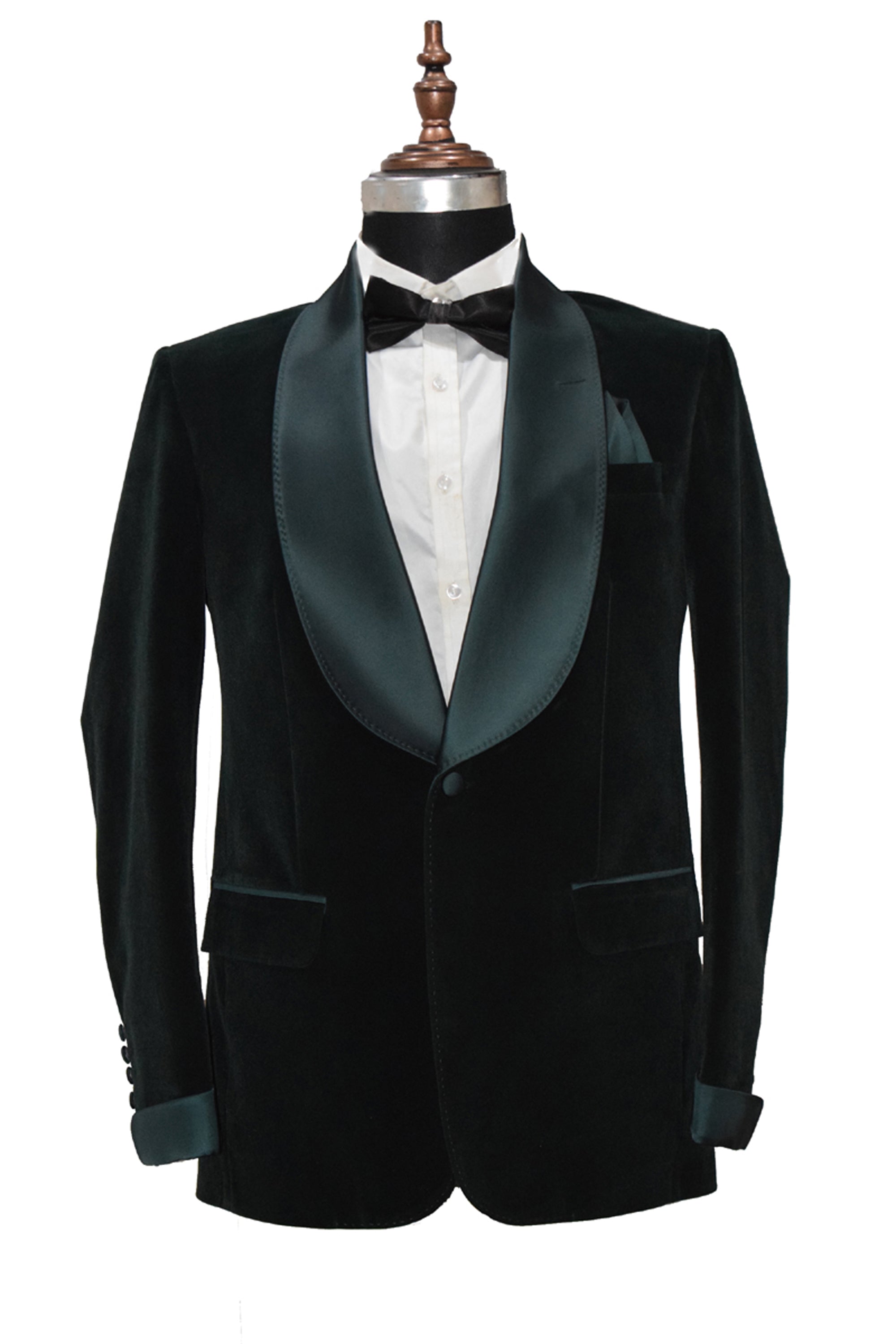 Men Green Velvet Smoking Jacket Classic Style for Timeless Evening Wear
