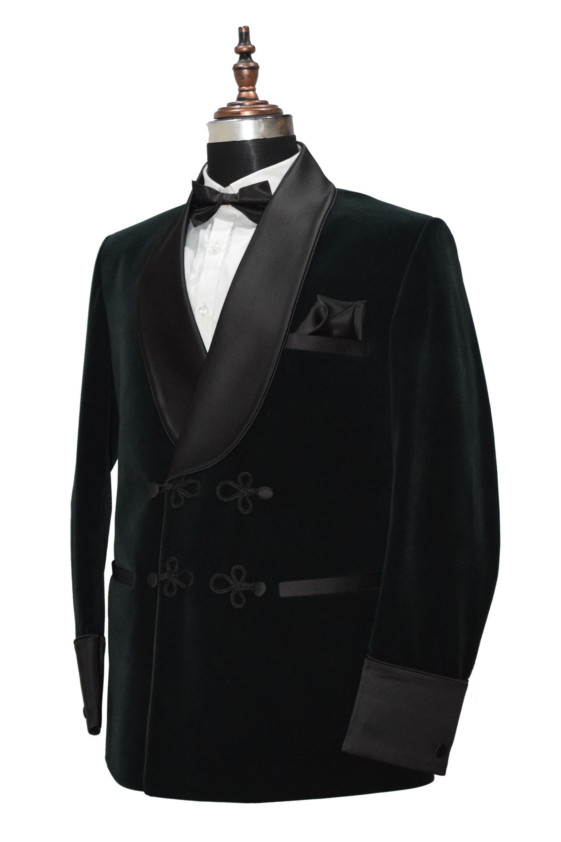 Men Green Velvet Smoking Jacket Classic Style for Timeless Evening Wear