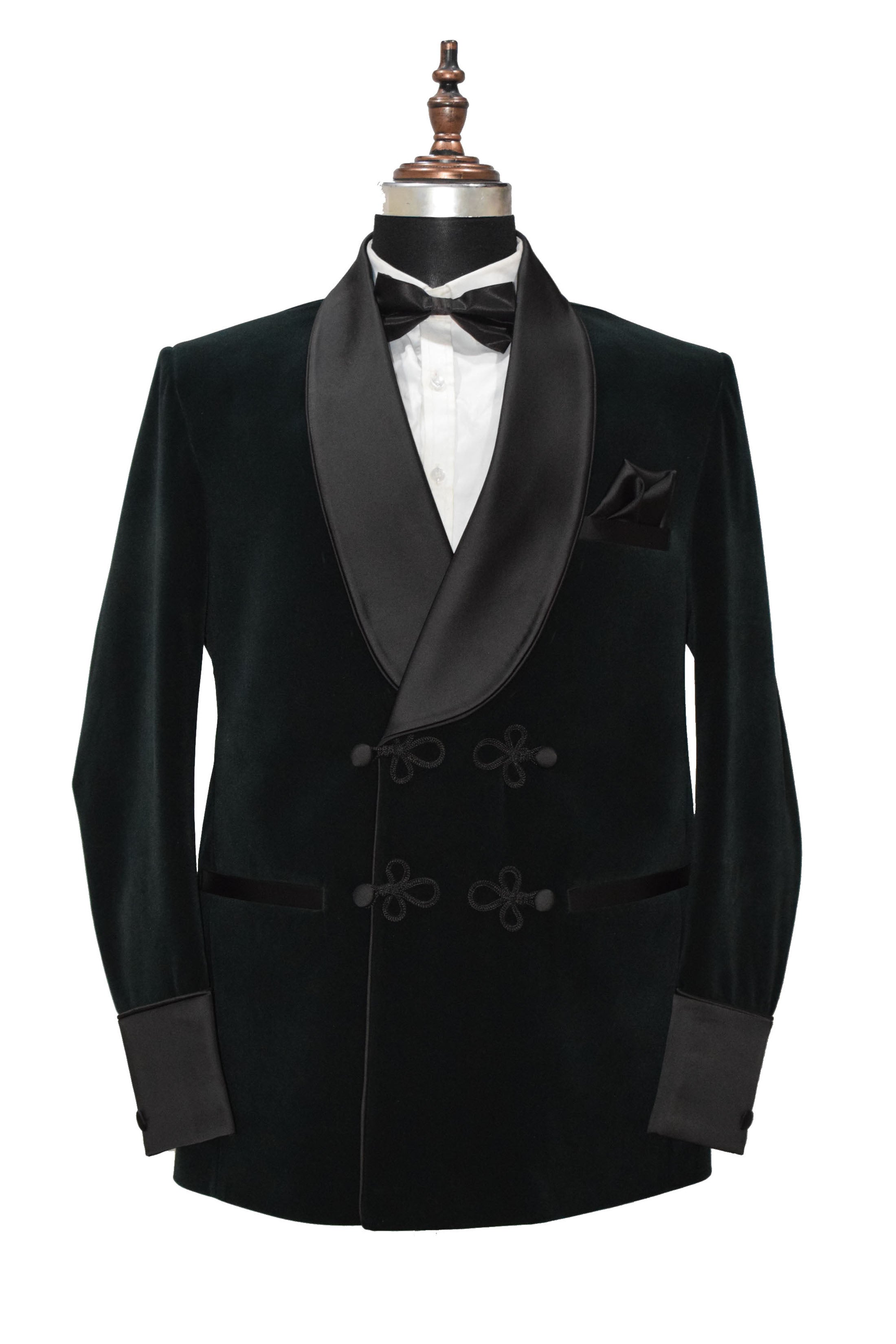 Men Green Velvet Smoking Jacket Classic Style for Timeless Evening Wear