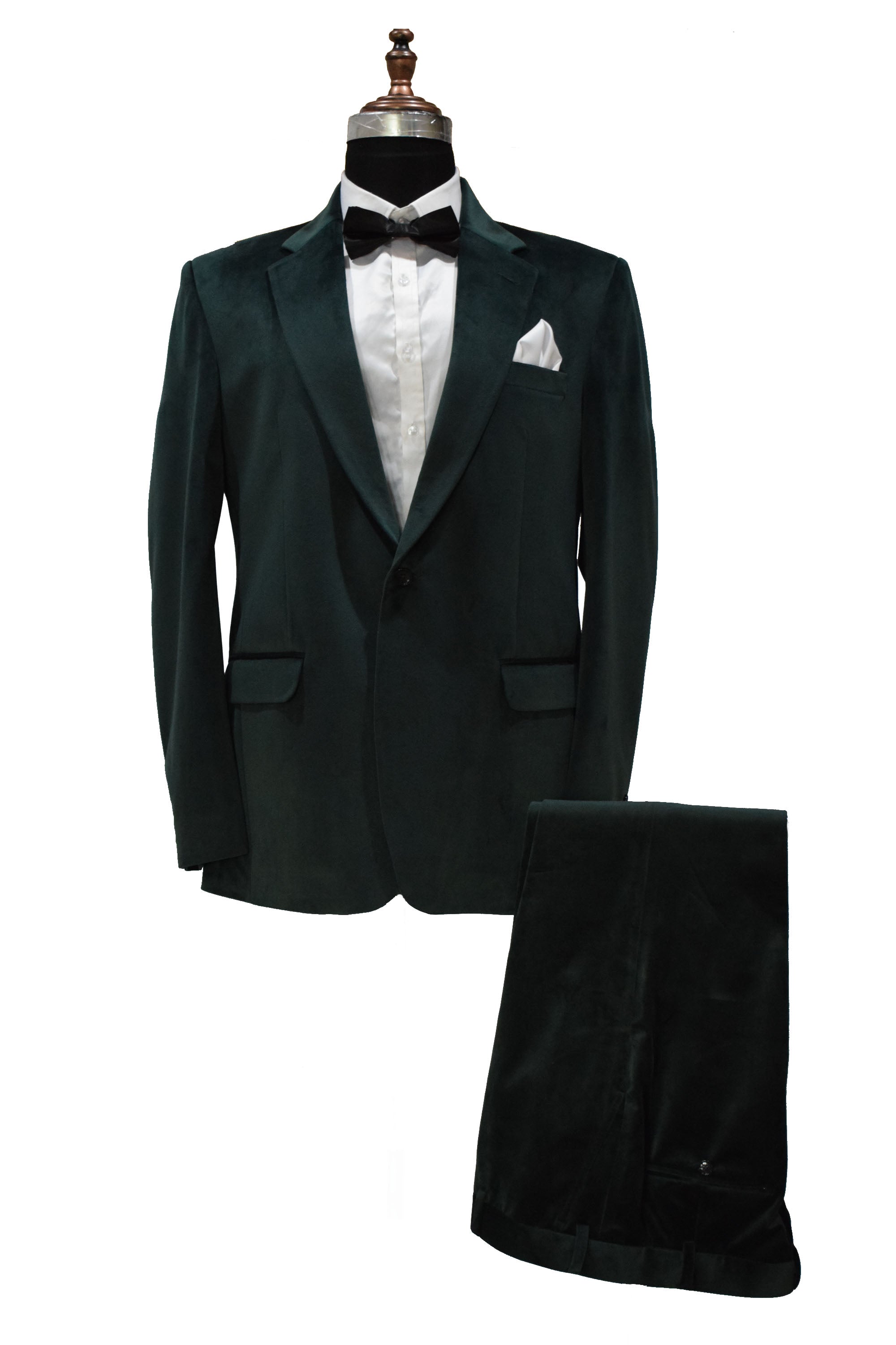 Men Green Velvet Perfect For Weddings & Business & Formal Events Suits
