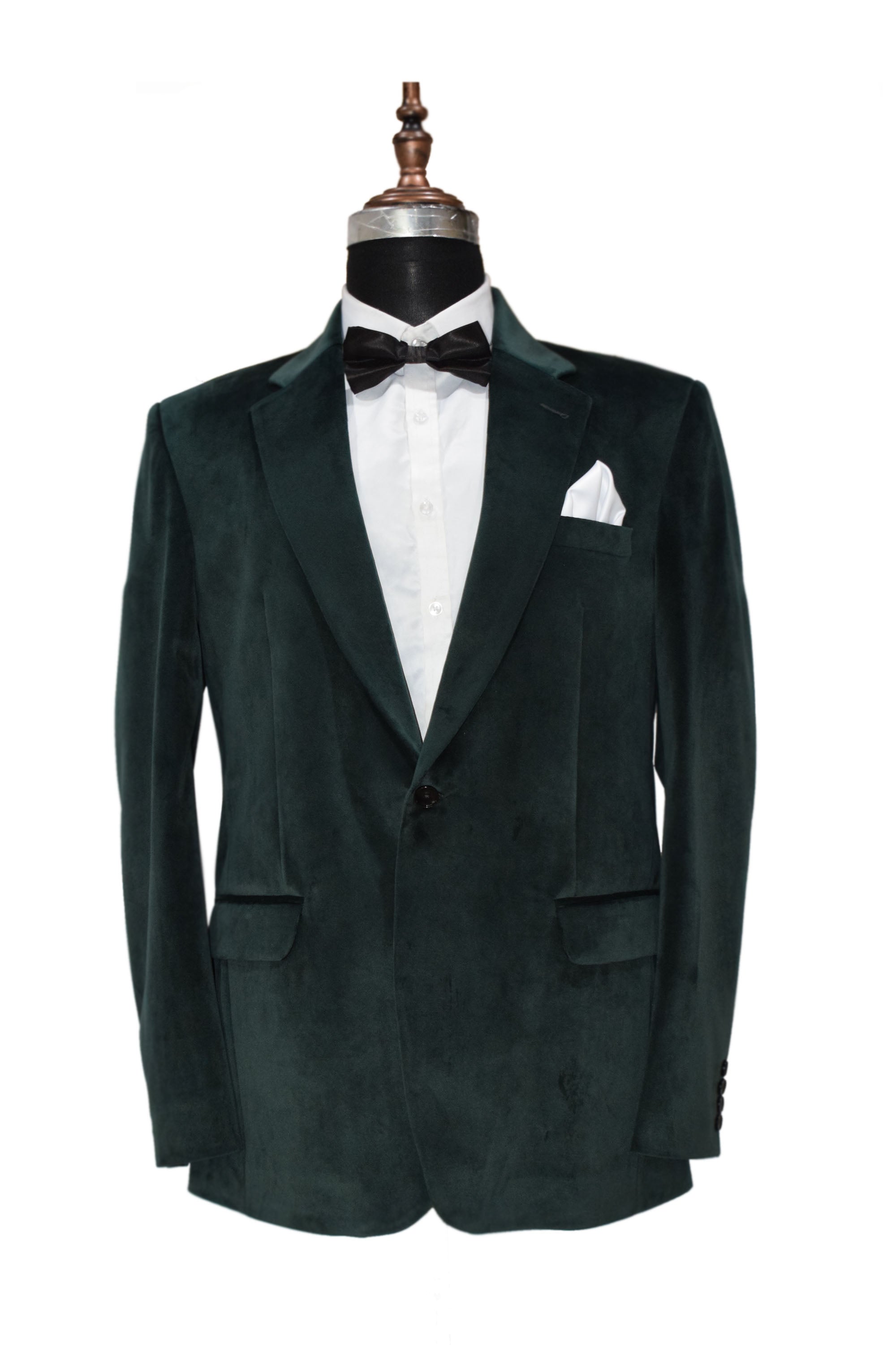Men Green Velvet Perfect For Weddings & Business & Formal Events Suits