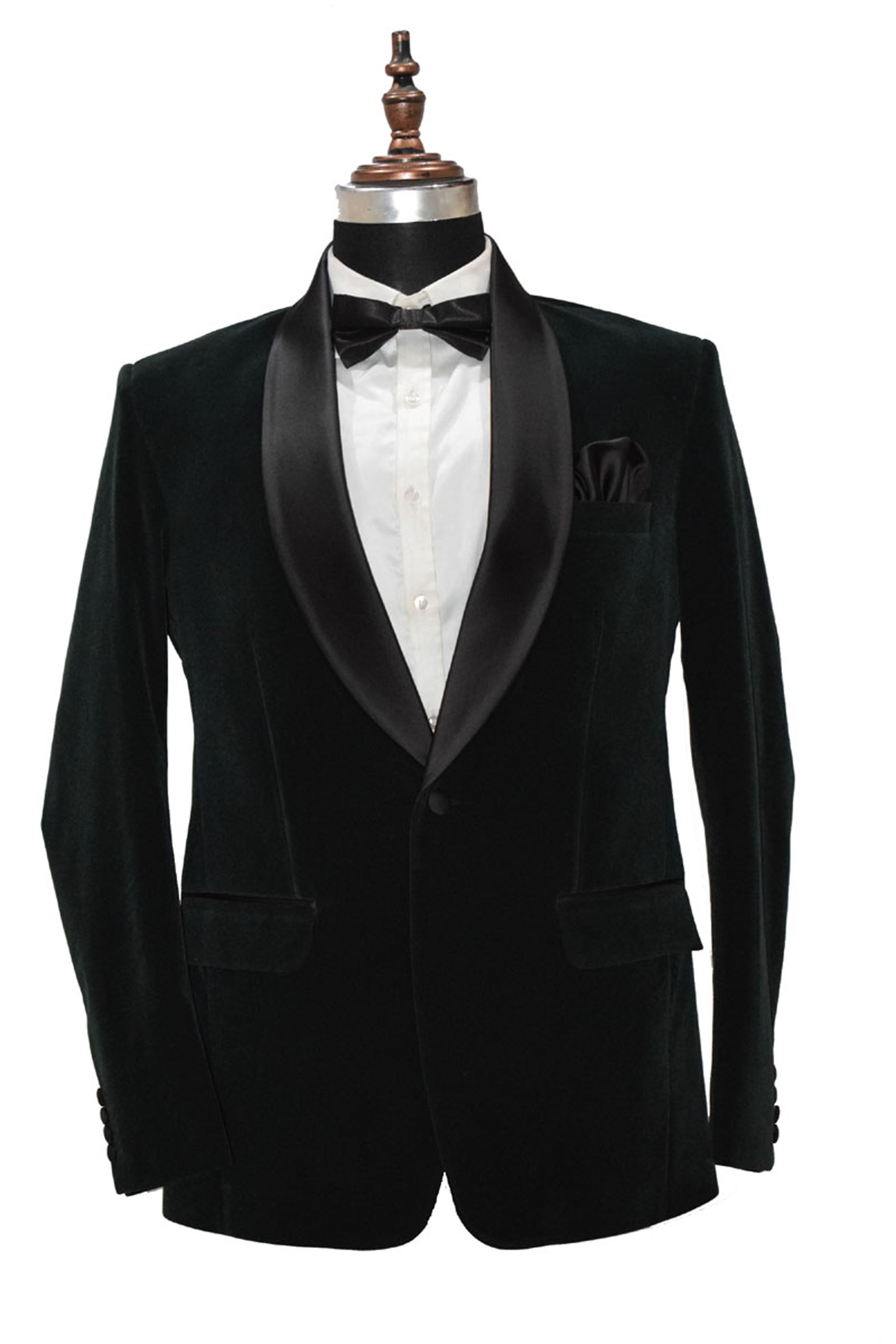 Men Green Velvet Smoking Jacket Classic Style for Timeless Evening Wear