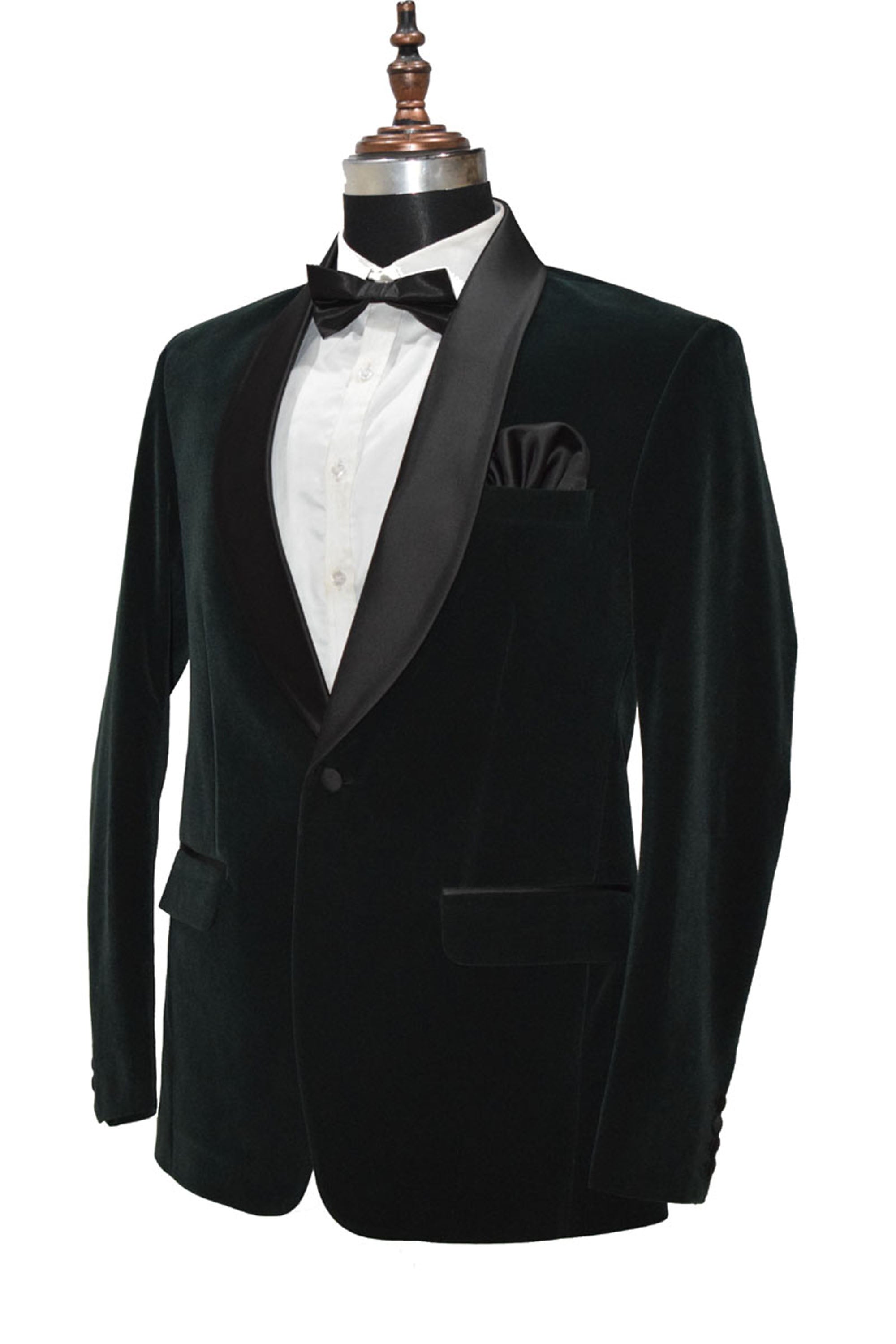 Men Green Velvet Smoking Jacket Classic Style for Timeless Evening Wear