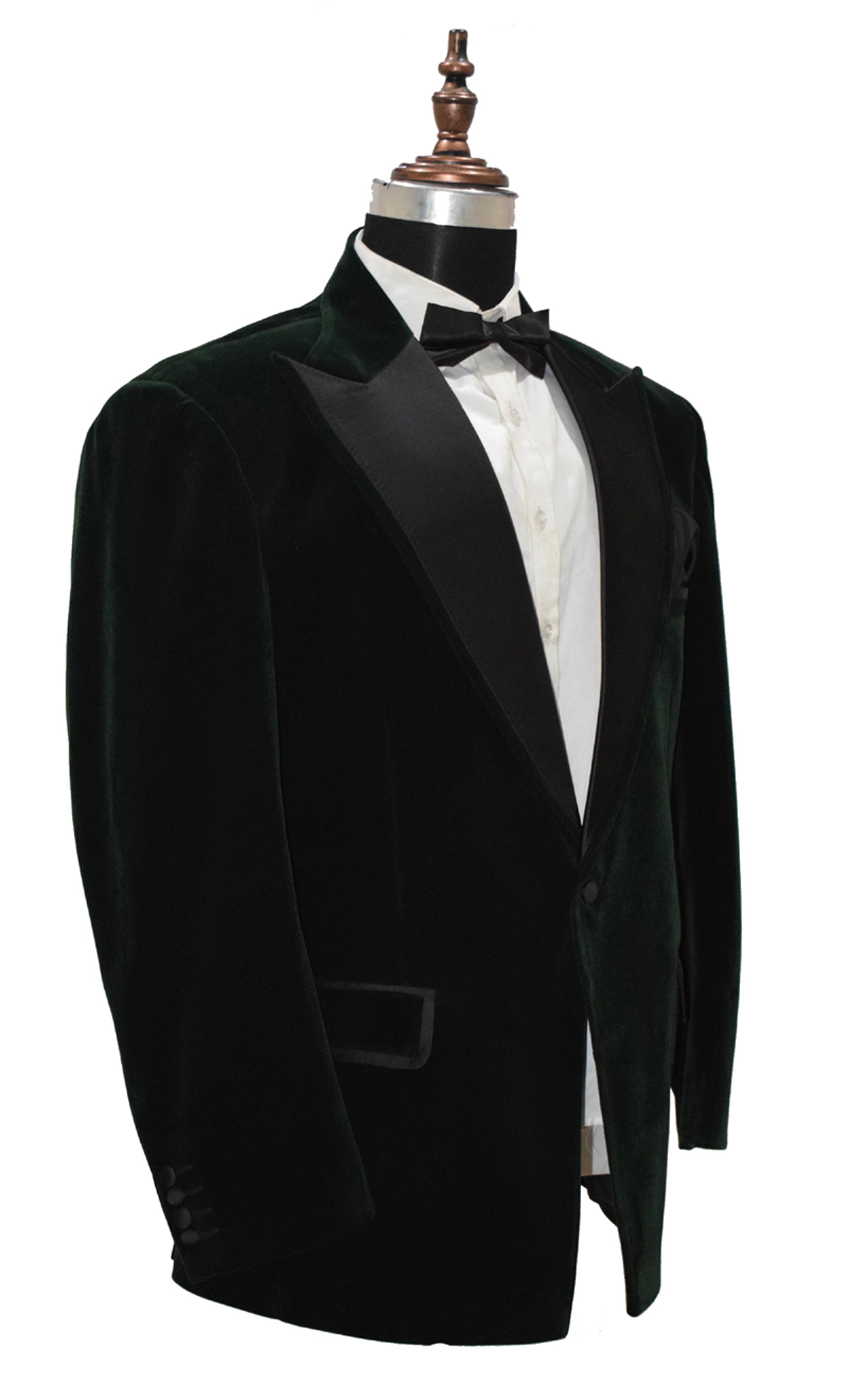 Men Green Velvet Smoking Jacket Classic Style for Timeless Evening Wear