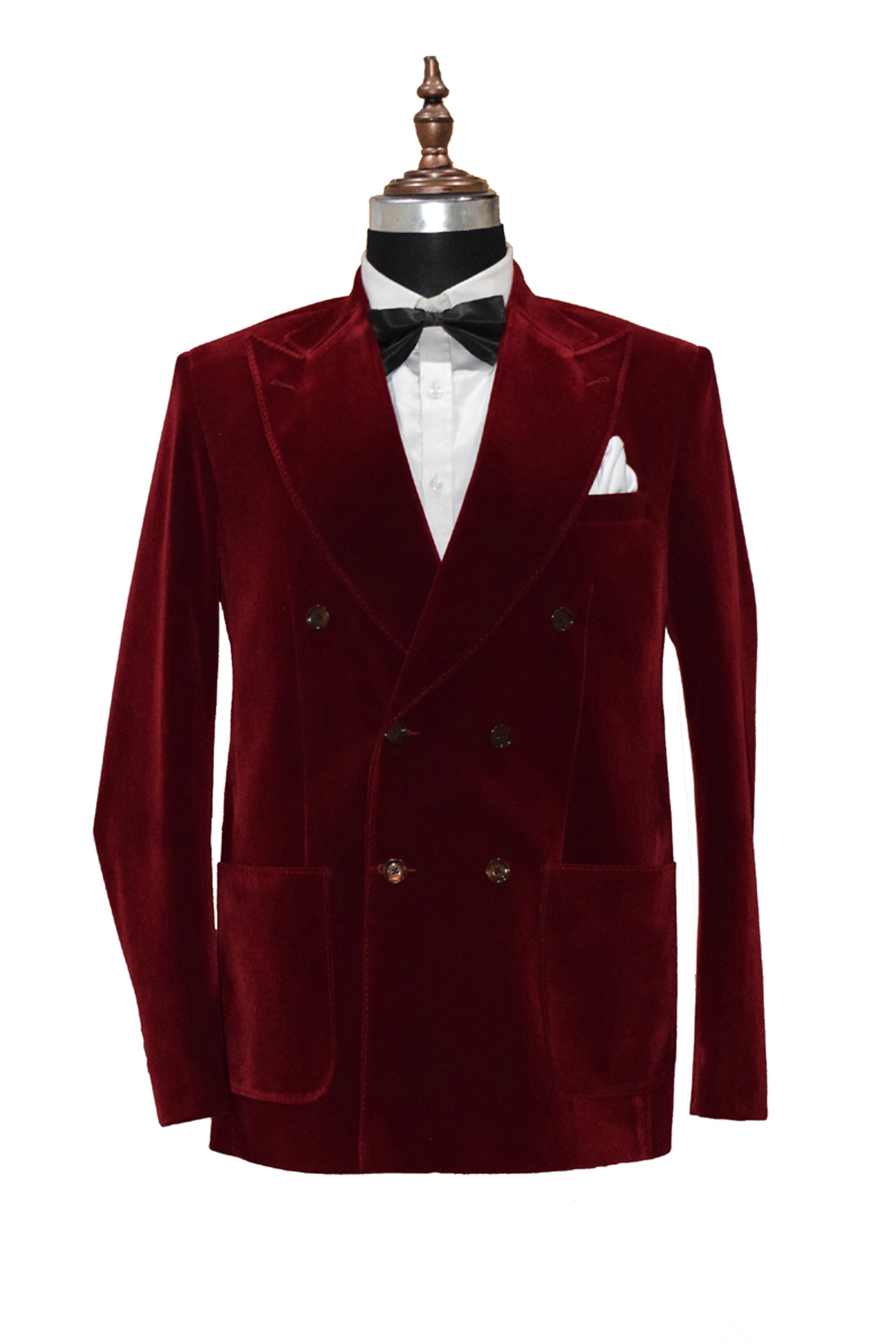 Men Maroon Velvet Smoking Jacket Classic Style for Perfect for Formal Nights