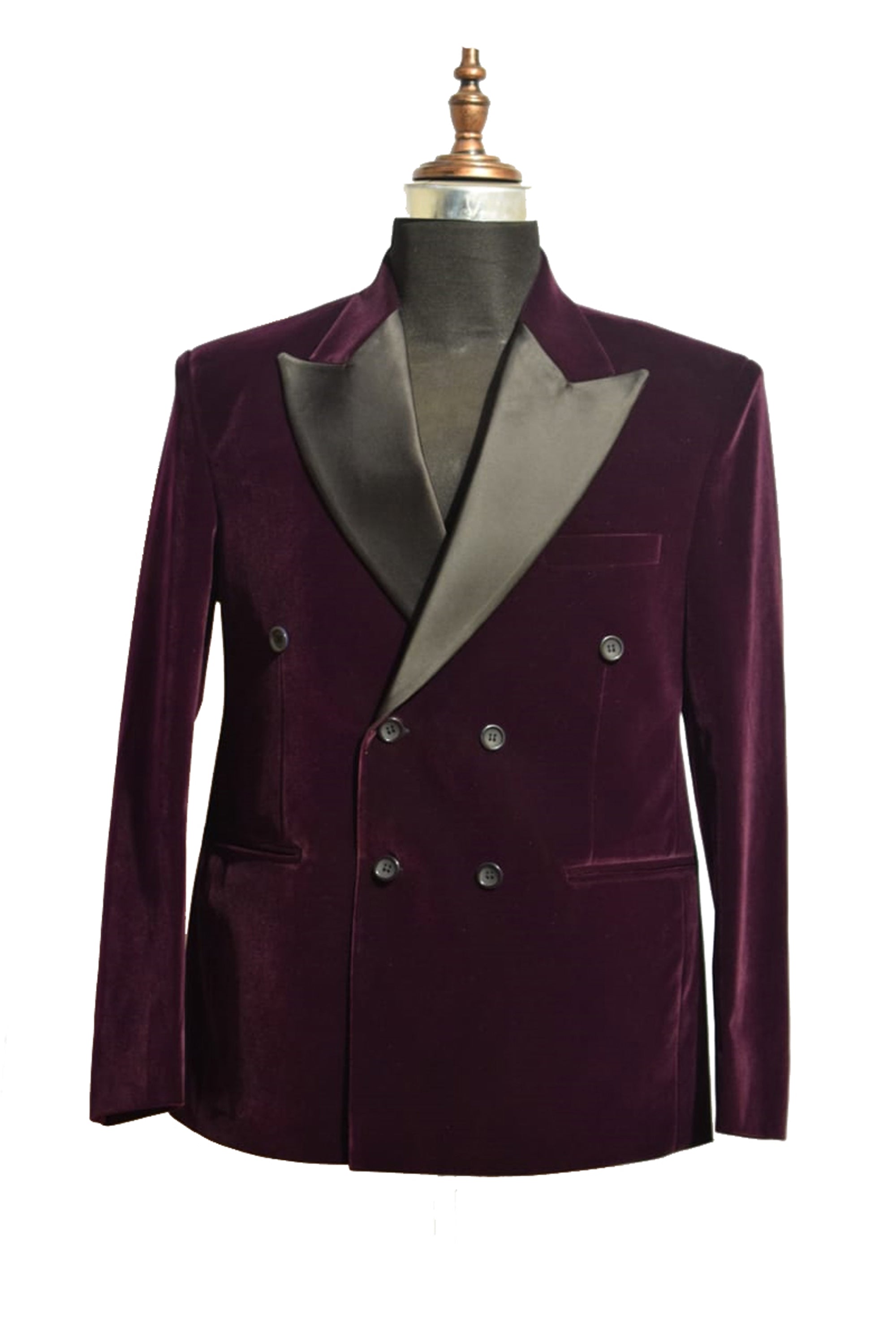 Men Purple Velvet Smoking Jacket Classic Style for Timeless Evening Wear