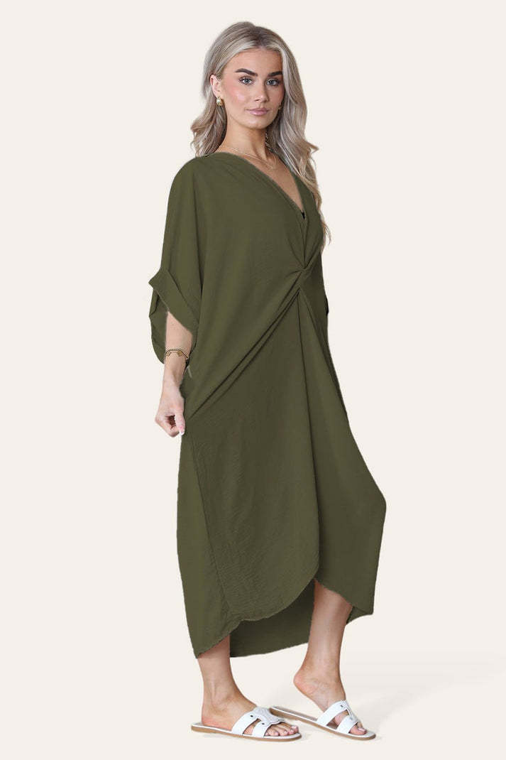 Womens V-Neck Tie