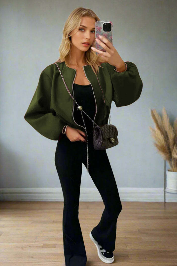 Women Stylish Zip Up