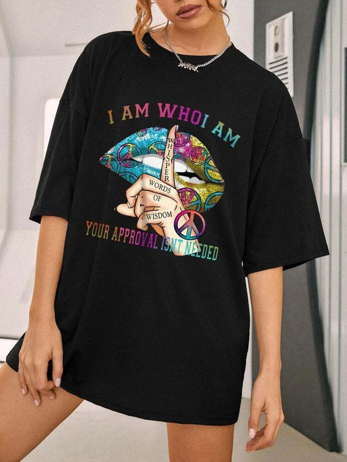 Ladies Oversized Whishper Words Of Wisdom