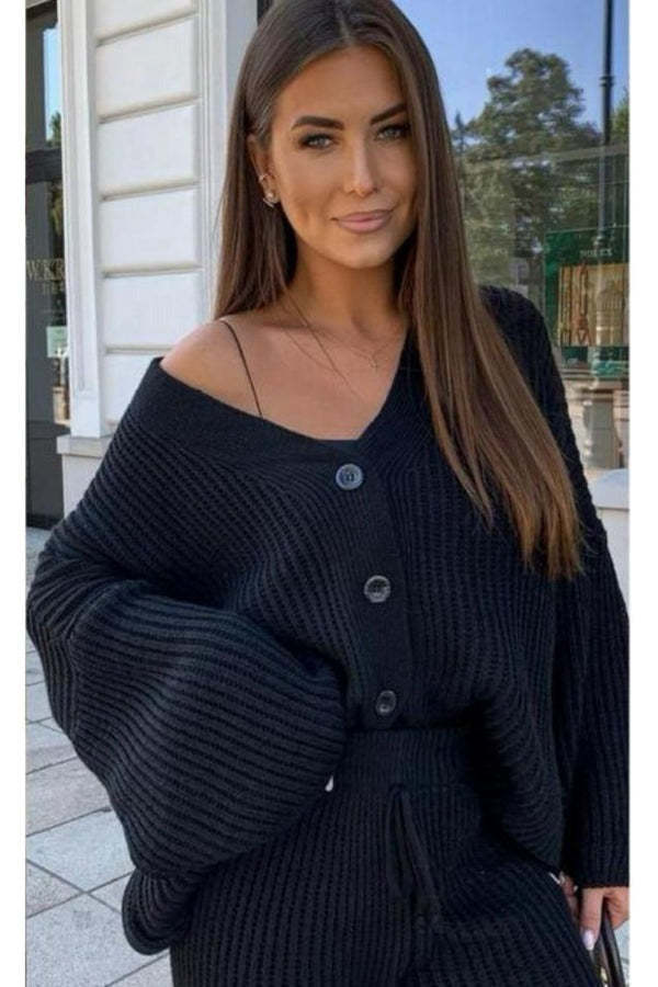 Women 4 Buttons Loungewear Set