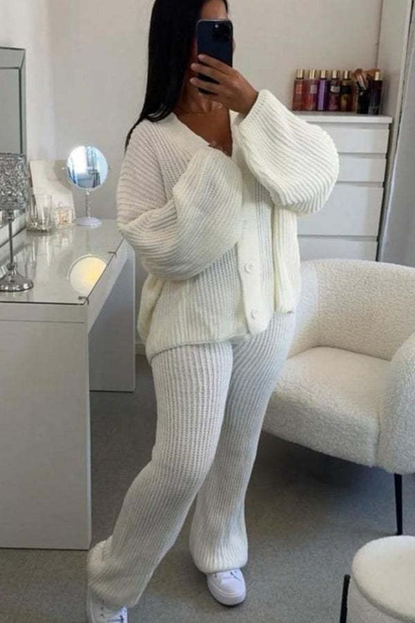 Women 4 Buttons Loungewear Set