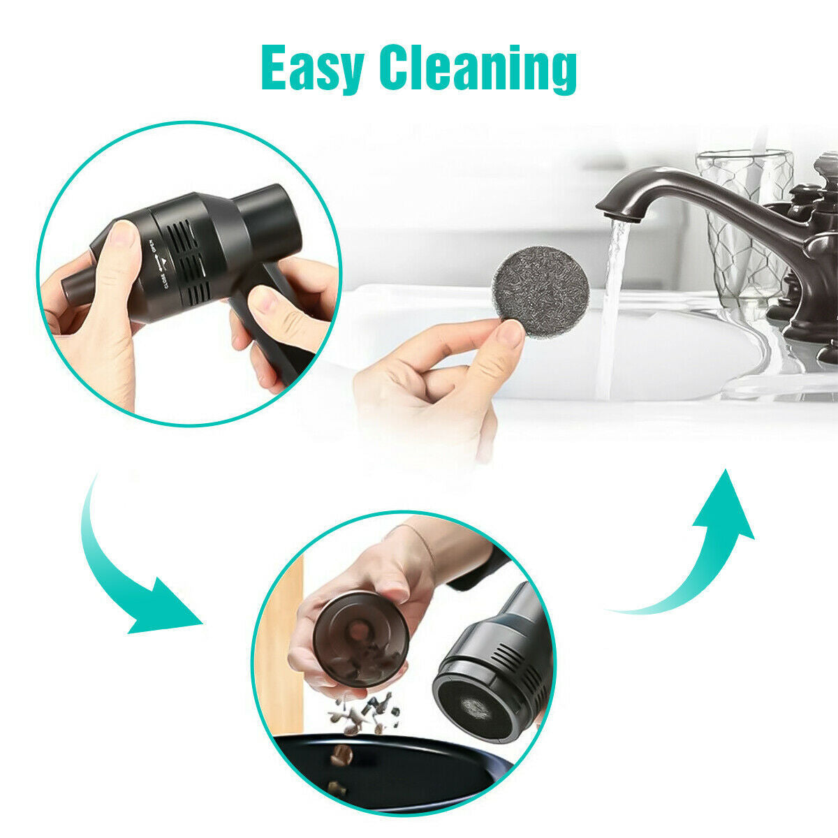 Vacuum Cleaner USB Keyboard Cordless Computer Cleaners Rechargeable